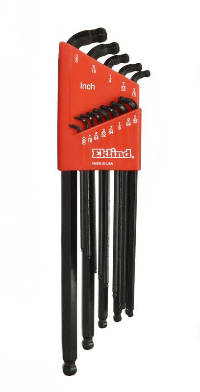 Eklind Ball End Extra Long Stubby Hex Wrench Key Set 22pc Metric SAE USA 17222 gallery
