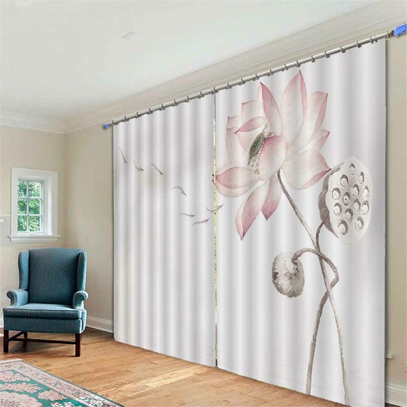 Row Dragonflies Grey 3D Curtain Blockout Photo Printing Curtains Drape Fabric gallery