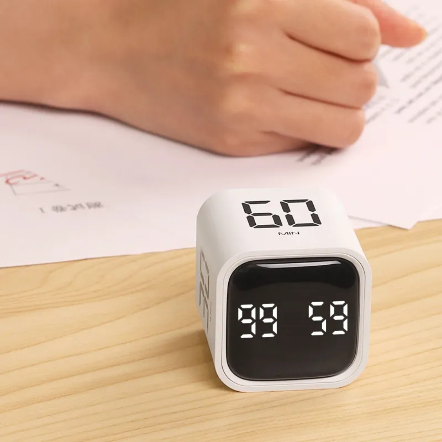 Rotating Pomodoro Timer 5, 25, 10 50 Min, Desk Productivity, ADHD Tool gallery