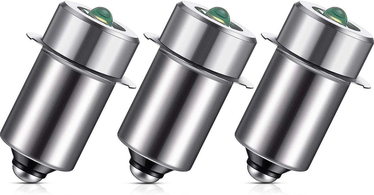 3 Pieces 3-6V LED Flashlight Bulb Replacement Bulb 3W DC3V P13.5S LED Flashlight gallery