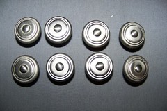 Eight, Almost A Dull, Pewter Tone, Pot Metal, Furniture/Cabinet Knobs – SEE INFO