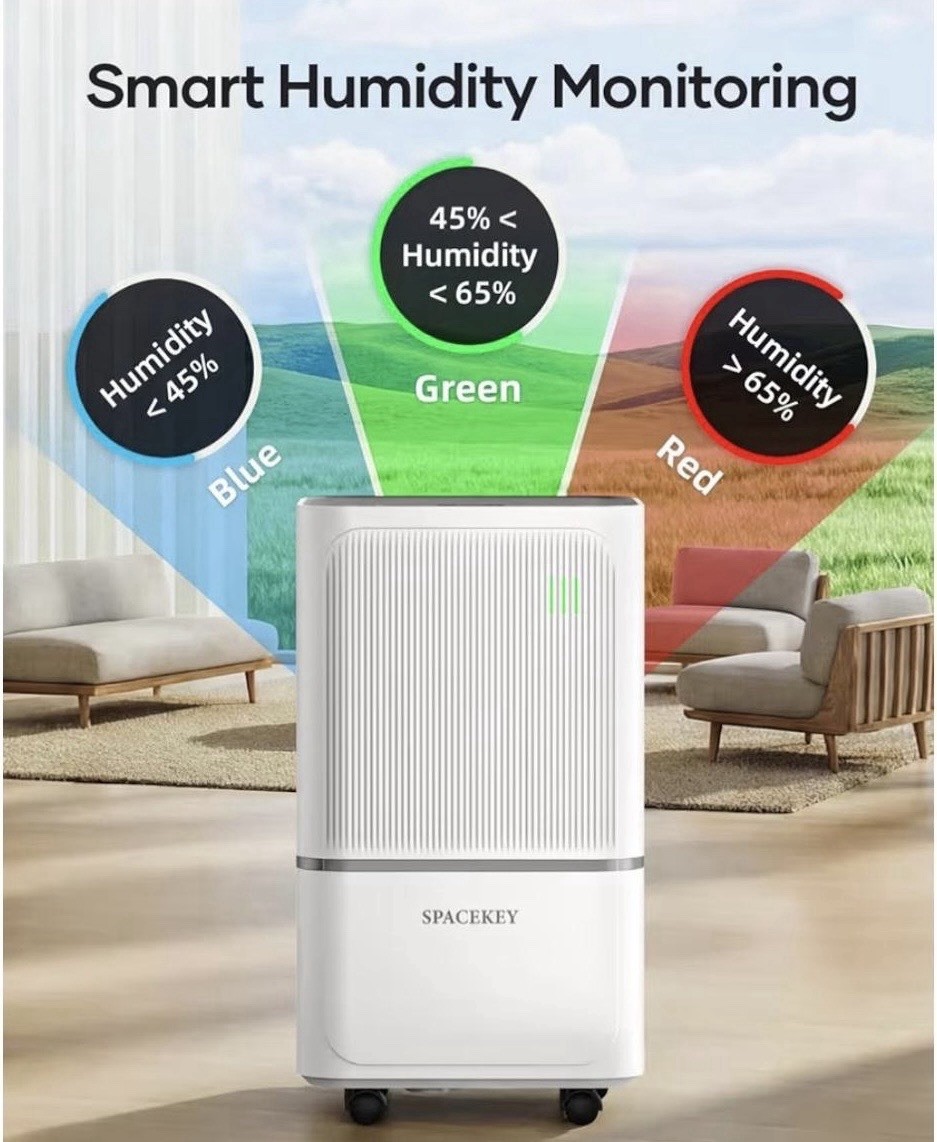 SPACEKEY 35 Pt Dehumidifier 1500 sq ft OL09-D031UCN2B1/E Wi-Fi Timer gallery