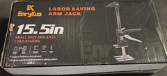 EnryKuo Arm Jack Labor Saving Lift Tool 15.5in Metal/Plastic Black/Silver 2pc