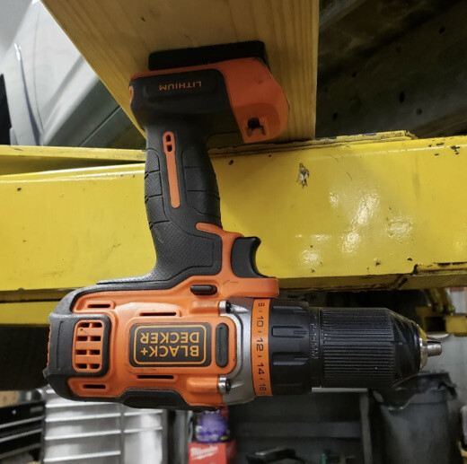 6/6 Combo Pack Black & Decker 20v Battery And Tool Holder / Mount / Hanger Gray gallery