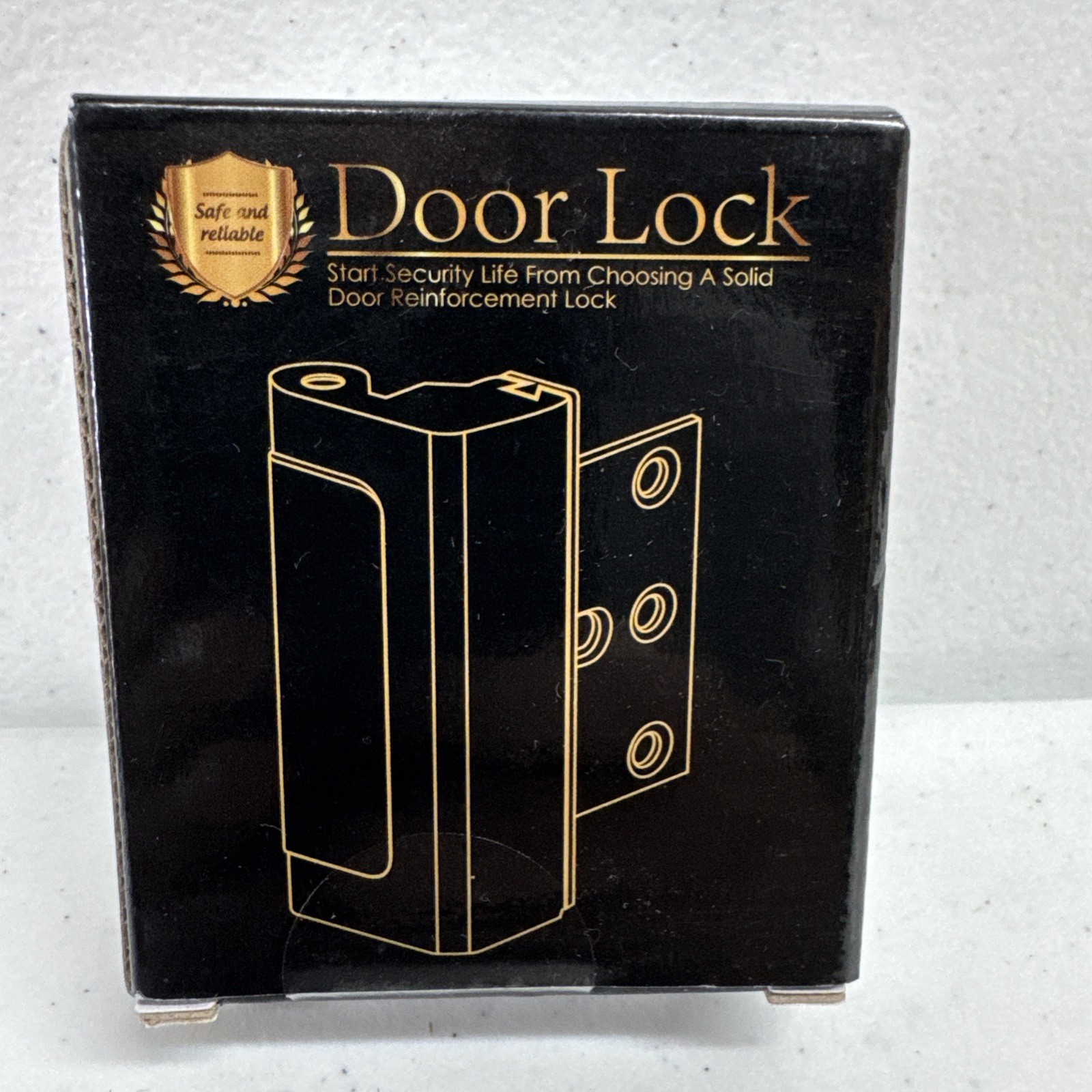Home Security Door Lock Withstand 800 lbs for Inward Swinging Door,Door Reinforc gallery