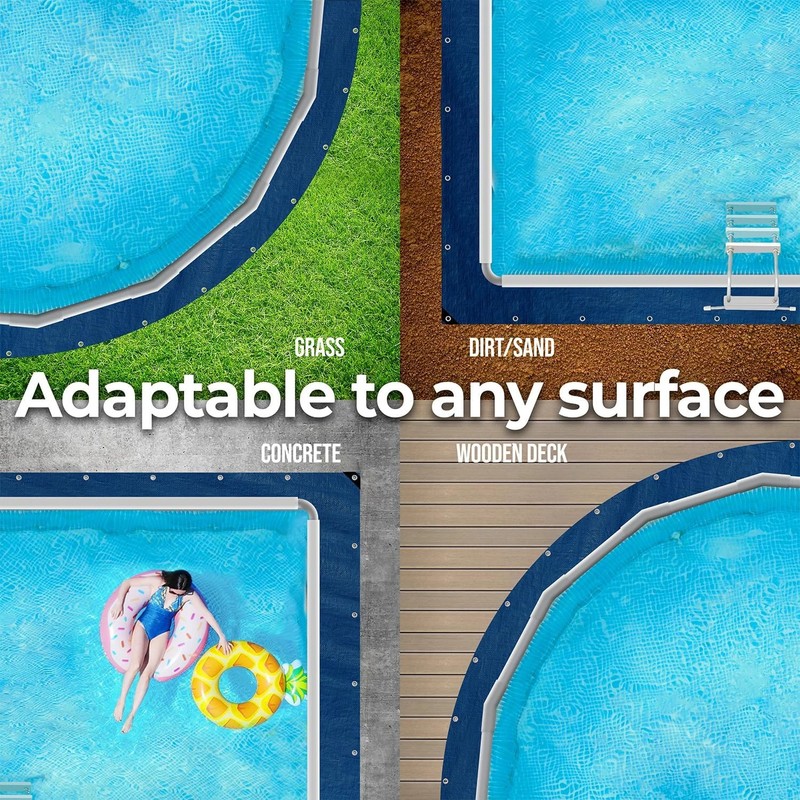 11x7.8 Ft Pool Liner Pad - Mat Tarp for Under Pool, Above Ground Pool Mat, Pool gallery