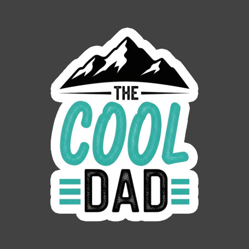 Dad Sticker Vinyl Decal Cool Dad Father Gift Funny Papa Retro Design gallery