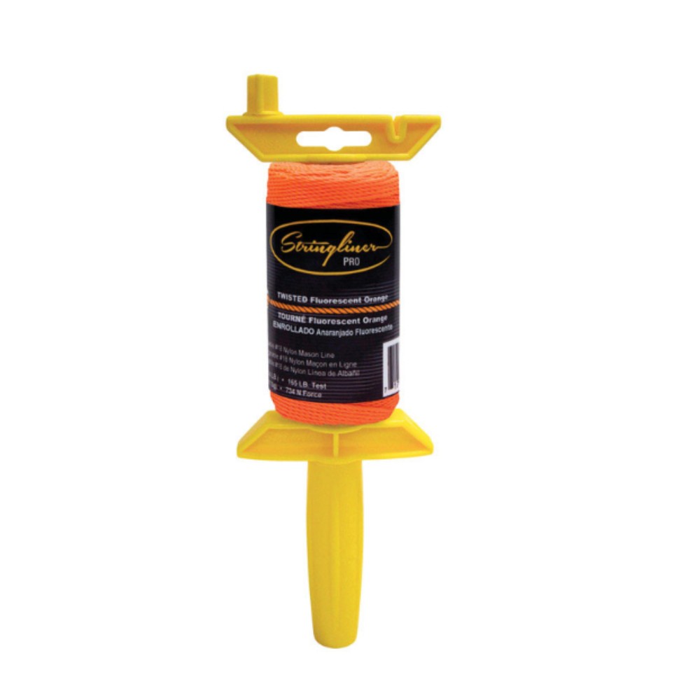 Stringliner Nylon/Polyester Orange Twisted Mason Line and Reel 165 lbs. Capacity gallery