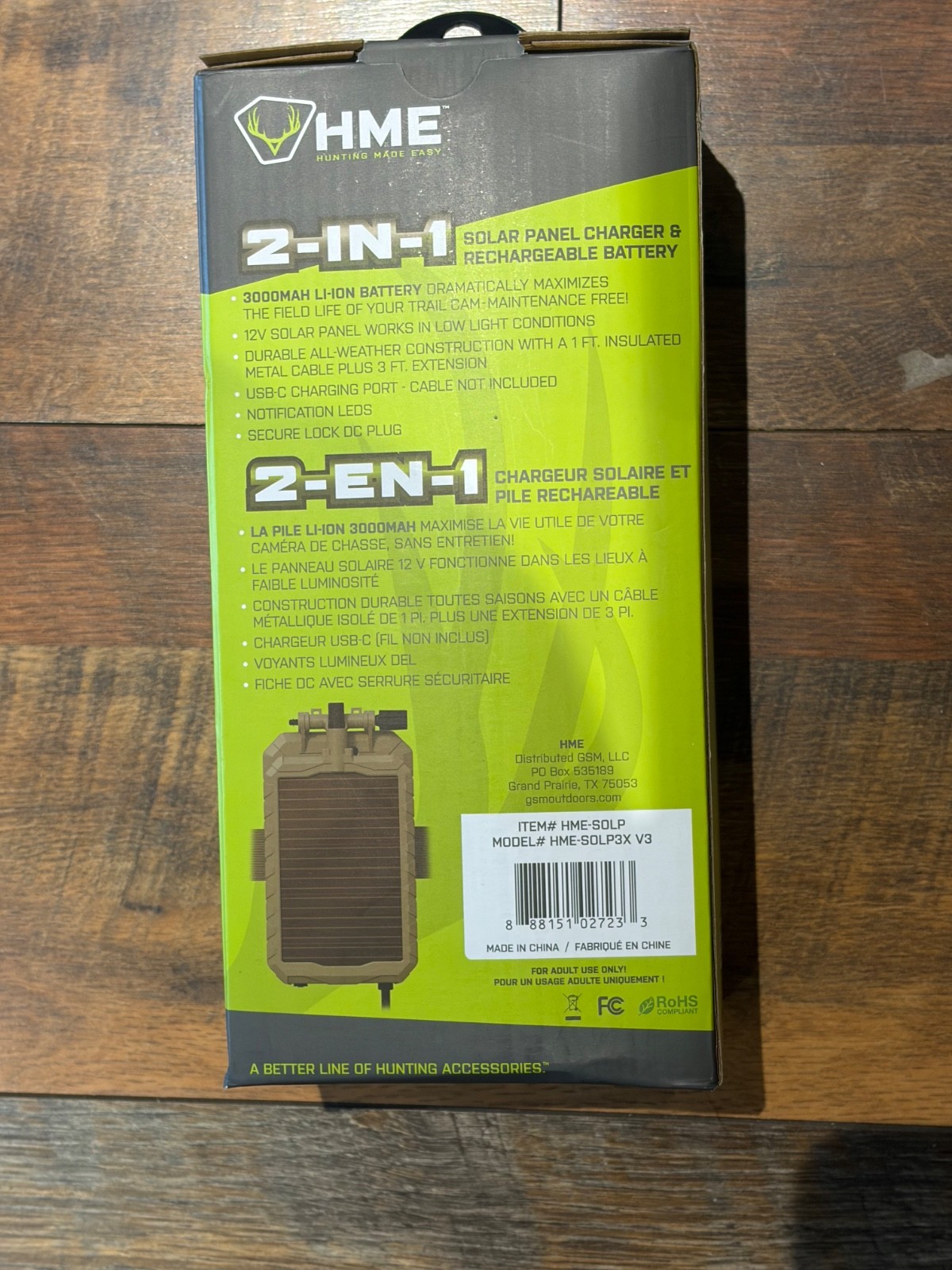 NEW!! HME SOL-PACK Cellular Trail Camera Solar Power Panel gallery
