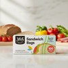 Durable Double Zipper Sandwich Bags, 100 Count - Food Freshness Guaranteed gallery