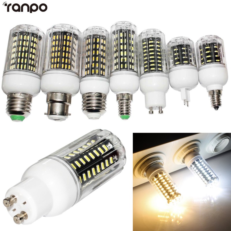 E27 E14 LED Corn Light Bulbs E26 E12 10W 20W 25W 30W 4014 SMD White Lamp GL203 gallery