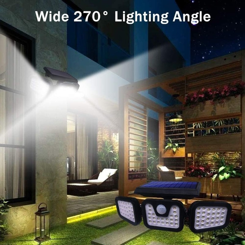 2 Pack LED Motion Sensor Solar Lights ,Outdoor IP65 Waterproof Security Lamp HOT gallery