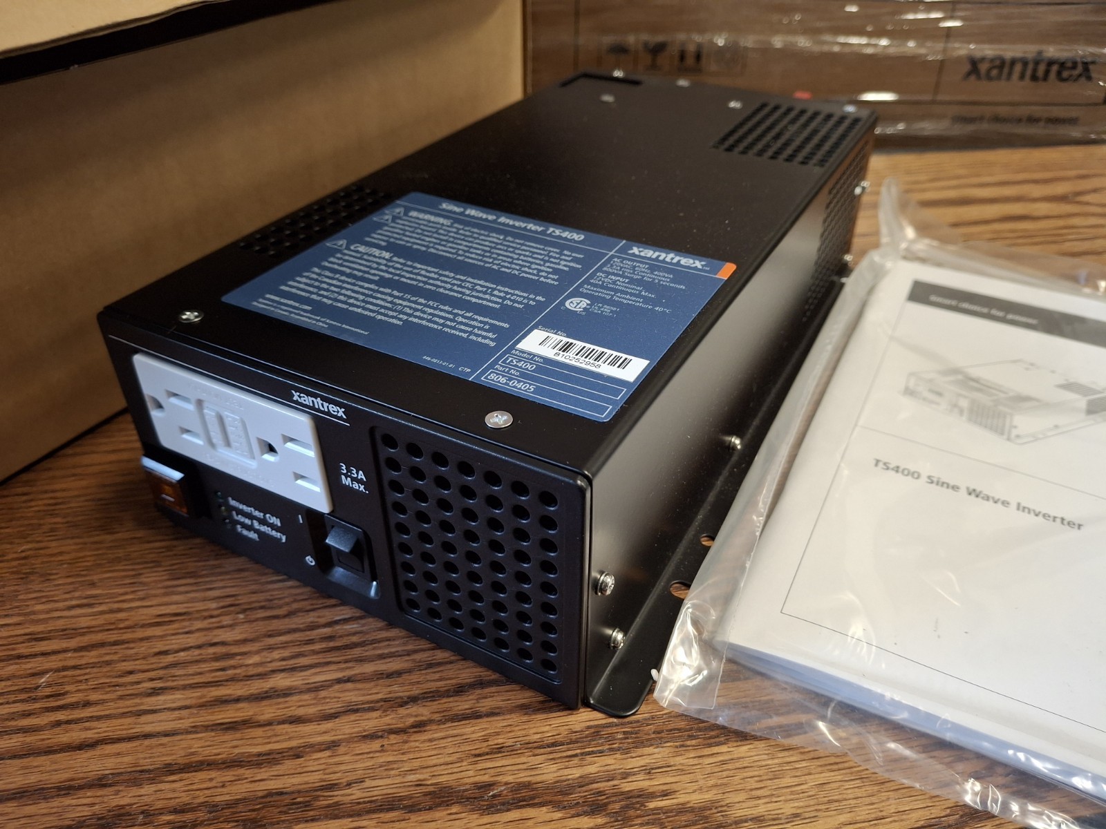 Xantrex TS400 Sine Wave Inverter Convert 12 Volt DC To 120 Volts AC Power gallery