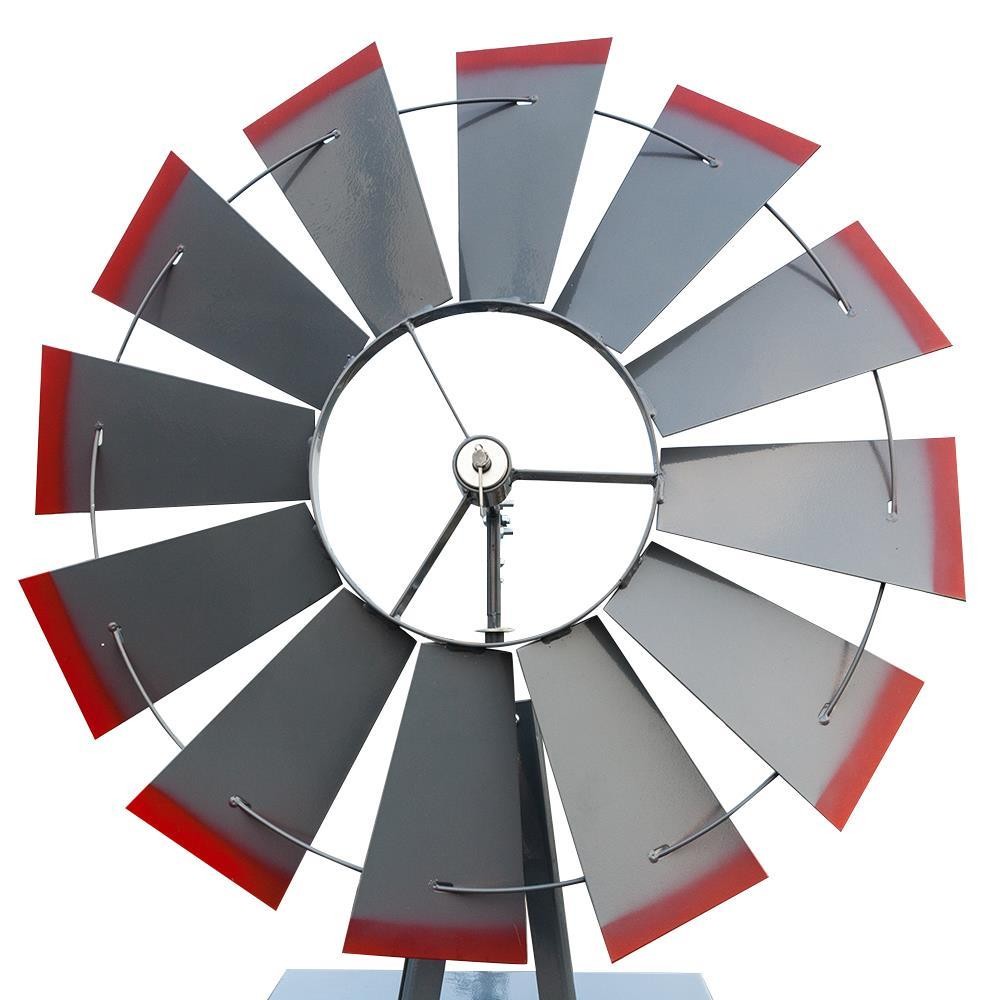 8ft Tall Ornamental Windmill Lawn Speed Iron Garden Weather Vane Rustic US SHIP gallery
