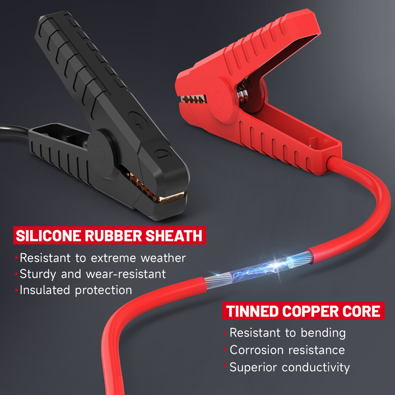 Jumper Cable Clamps 5.9FT Compatible with Milwaukee 18V Battery Emergency Start gallery