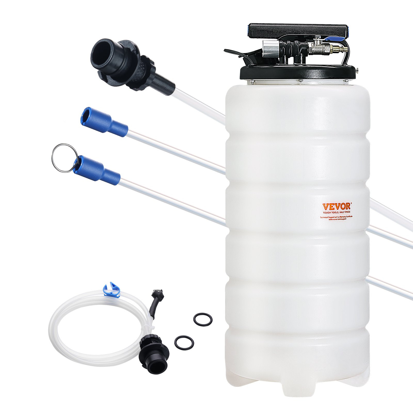 4 Gal (15L) Fluid Extractor | Pneumatic/Manual Oil Changer Vacuum Pump gallery