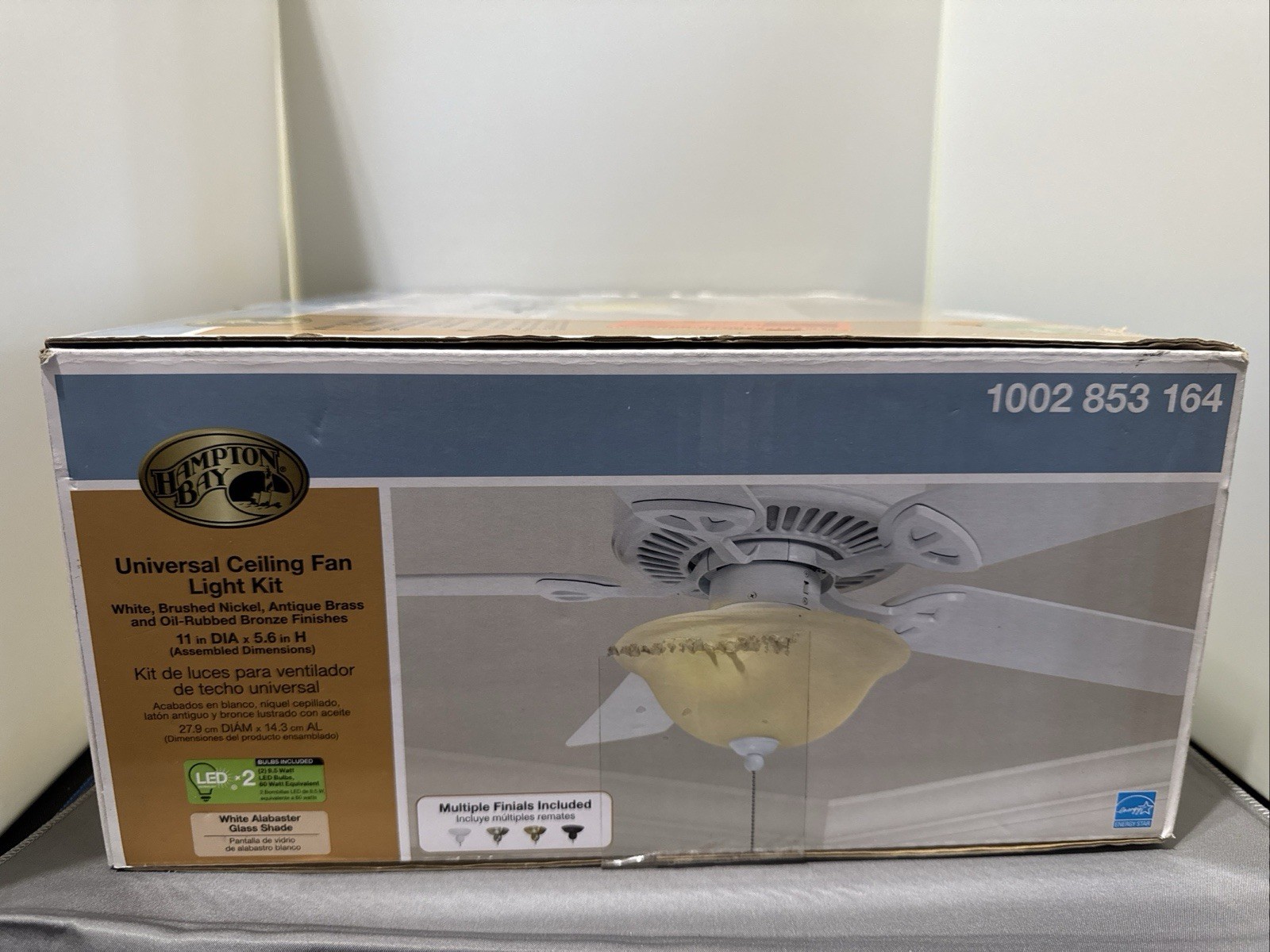 Hampton Bay Universal LED Ceiling Fan Light Kit Multiple Finials included L@@K gallery