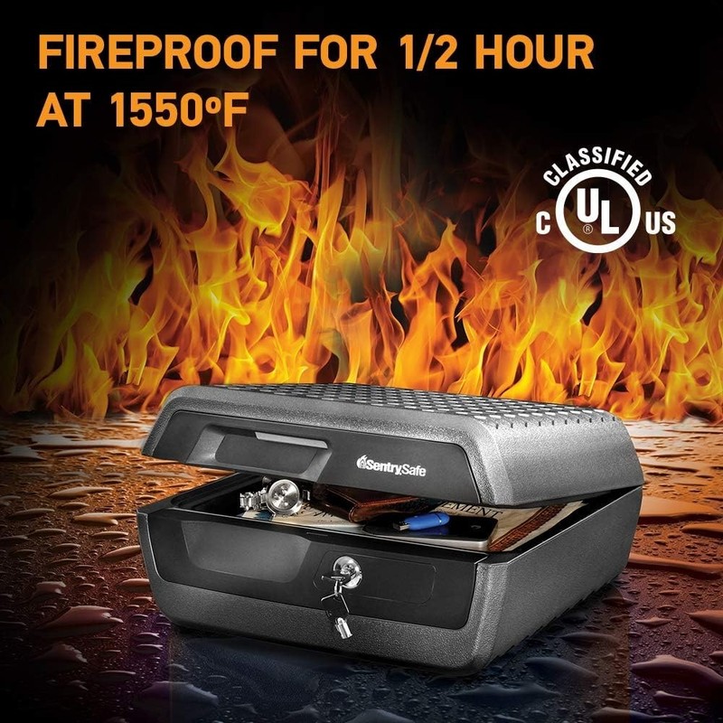 Classified Fireproof & Verified Waterproof Safe - Compact 0.36 Cubic Feet gallery