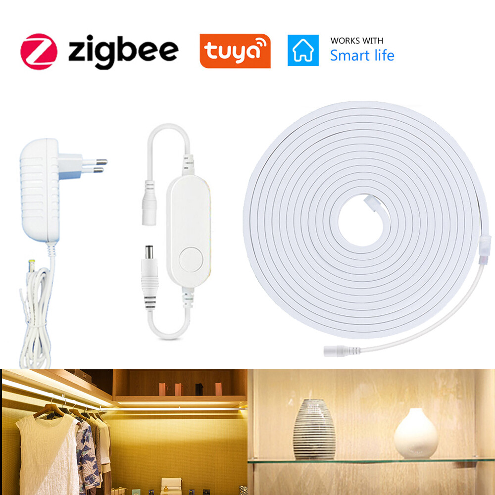 Tuya Zigbee 12V Neon LED Strip Waterproof Rope Light Under Cabinet Lamp fr Alexa gallery