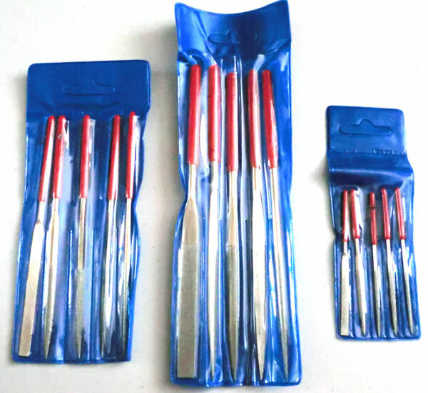 5pc 80mm + 5pc 140mm + 5pc 180mm Diamond Needle File Set Ceramics Tile Glass gallery