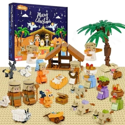 Nativity Advent Calendar 2025, 24 Days Christmas Building Blocks 2.2 Pounds gallery
