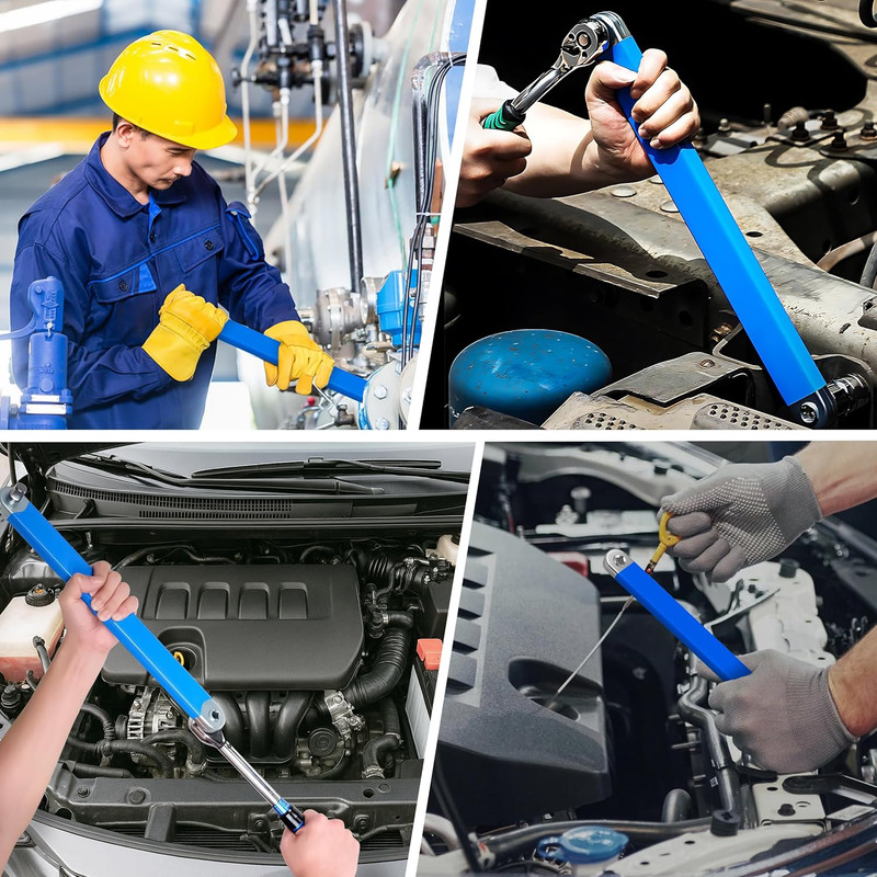 Offset Extension Wrench, Durable Chain Drive Wrench Set with High Hardness and U gallery
