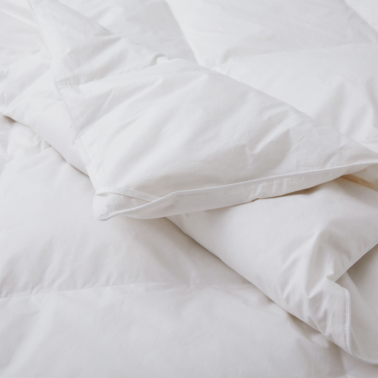 Goose Feather Fiber Comforter, 100% Cotton Cover King or Queen Bed Blanket gallery