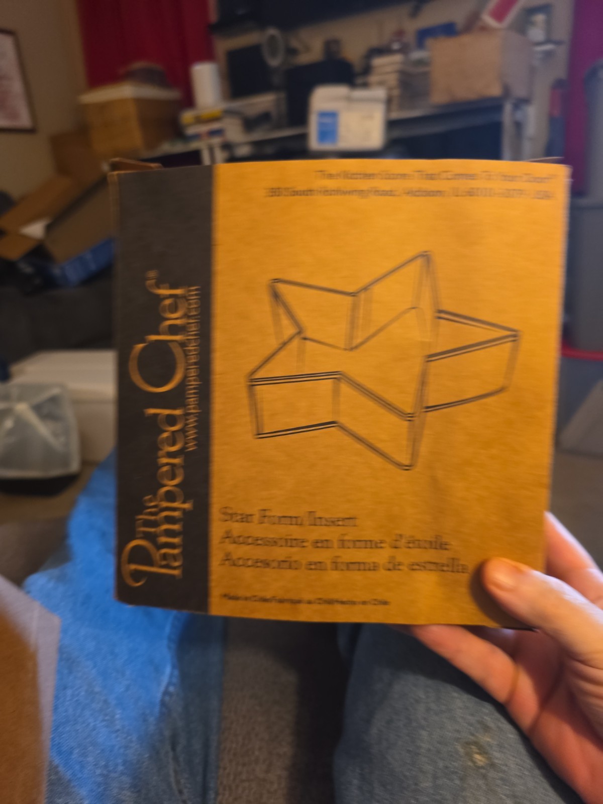 The Pampered Chef Star Form Metal Insert New in Box #1545 Celebrations gallery