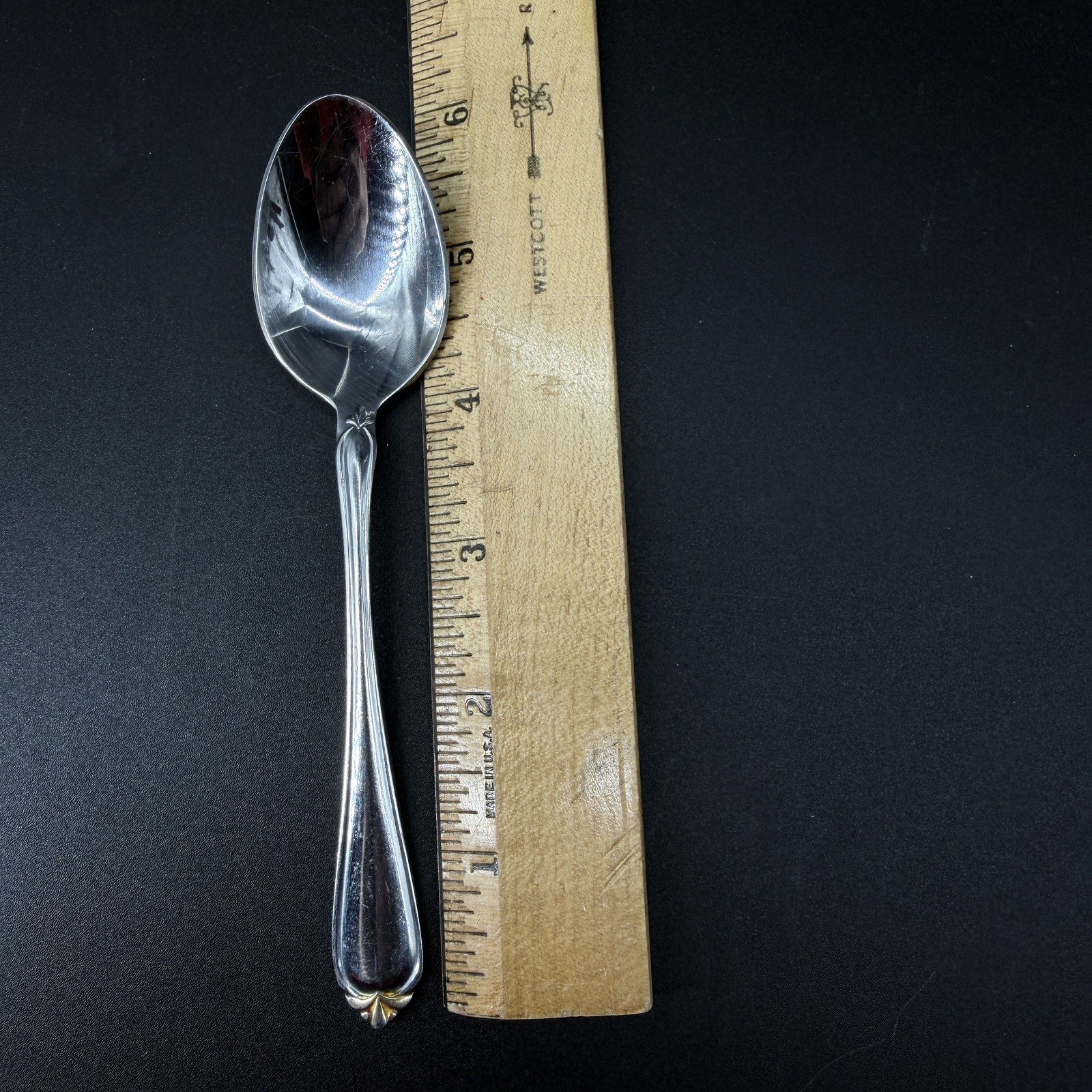 Last One Reed & Barton Golden Solange Tip Teaspoon Select Stainless tsp 6 3/8” gallery