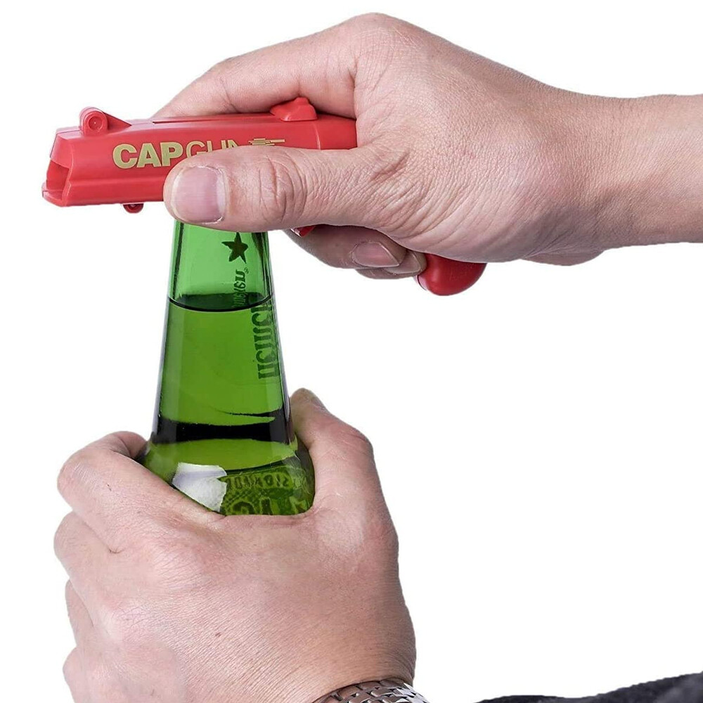 Beer Bottle Opener Cap Gun Launcher Shooter Bottle Opener Creative Game Bar gallery