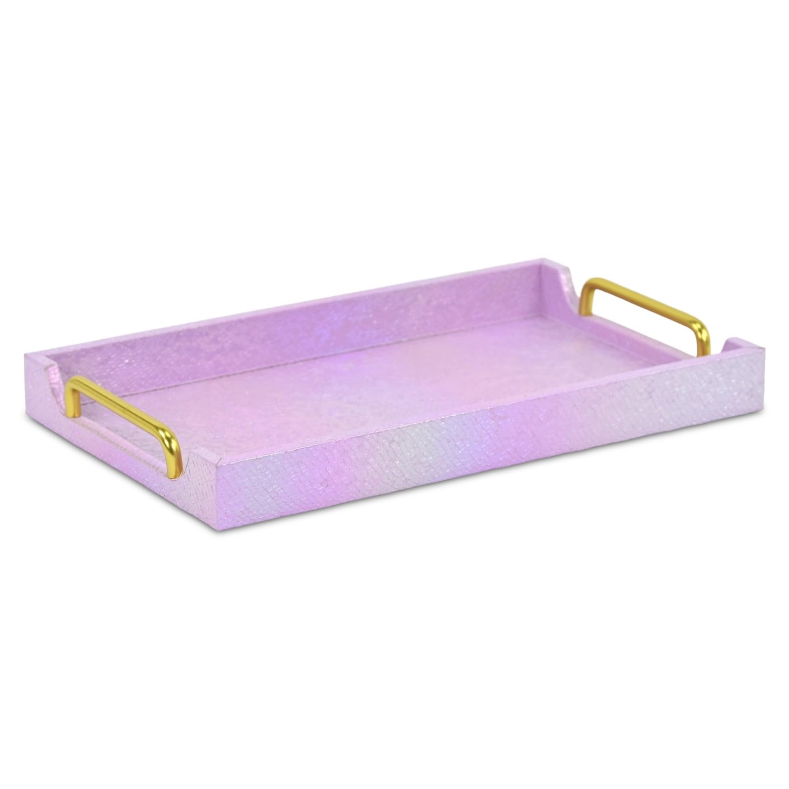 Nimue Prismatic Scale Tray PInk Gold 15Dot75In gallery