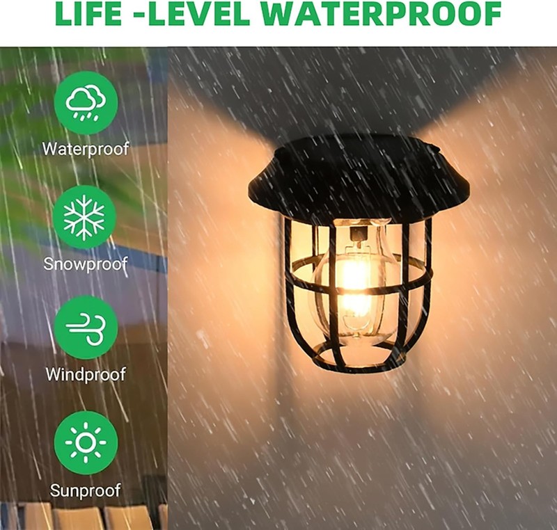 Protable LED Solar Motion Sensor Light Outdoor Garden Solar Lantern Hanging Lamp gallery