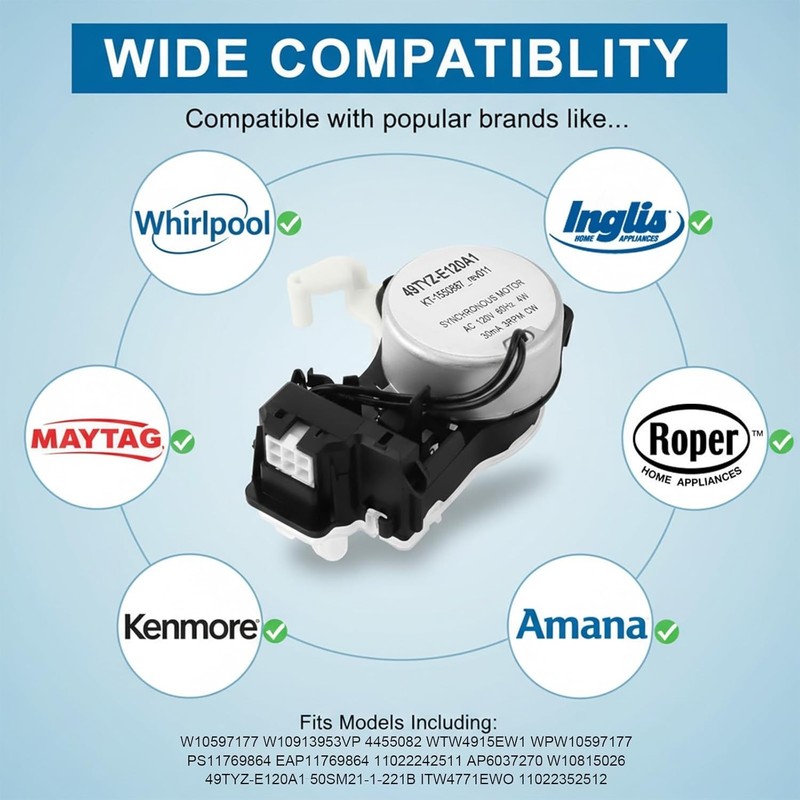W10913953 Washer Shift Actuator - Compatible with Whirlpool, Maytag, Kenmore, Am gallery