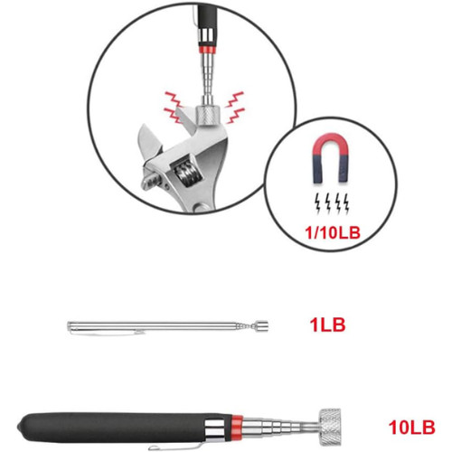 4 Pack Telescoping Magnetic Pickup Tools Flexible Grabber Claw & Magnet Set gallery