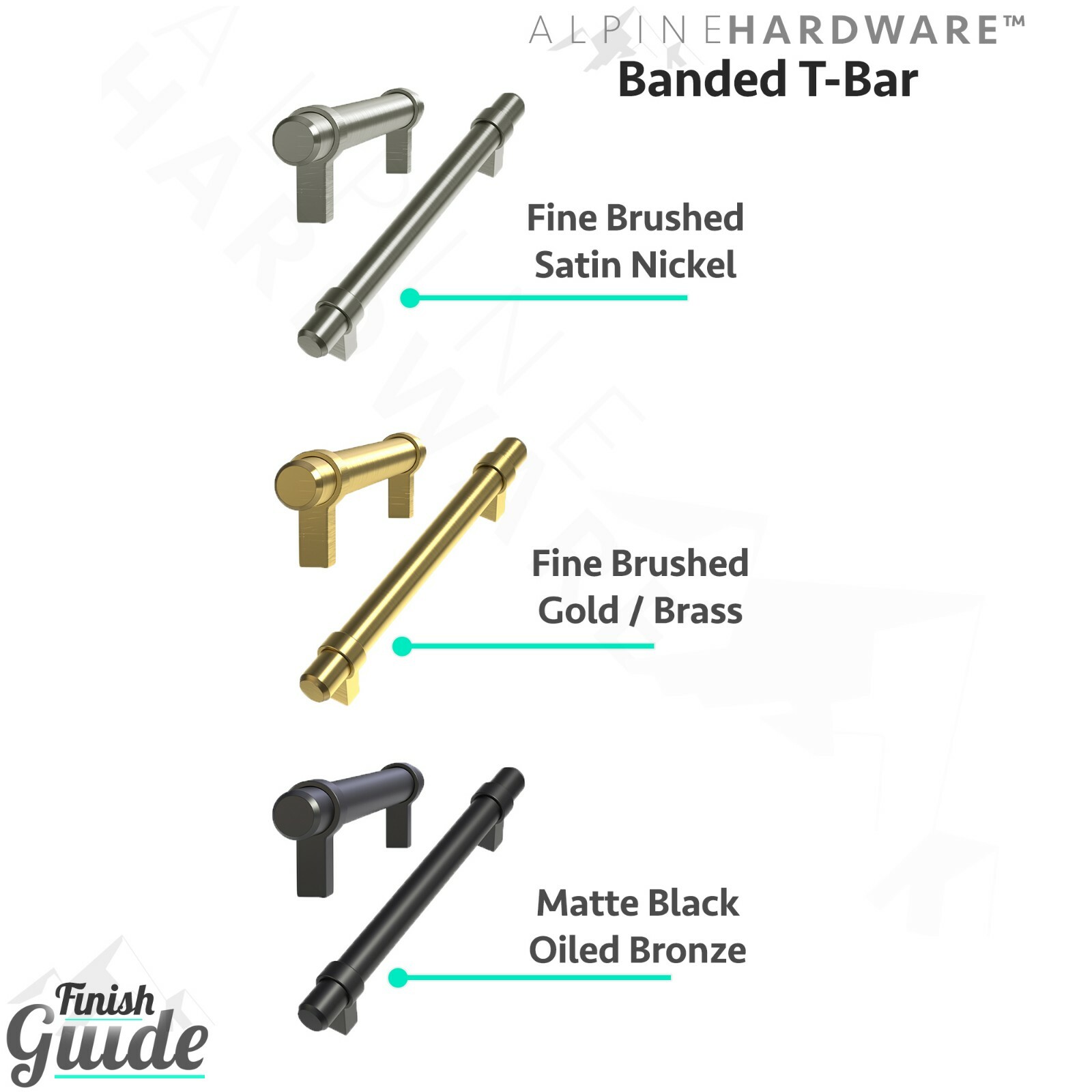 Kitchen Cabinet Bar Handle Pulls (T-Bars and T-Knobs) gallery