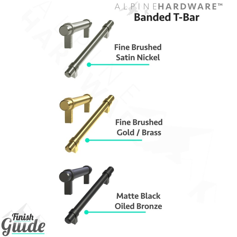 Kitchen Cabinet Bar Handle Pulls (T-Bars and T-Knobs) gallery