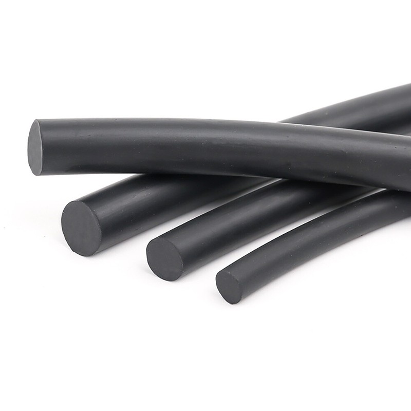 Solid Nitrile Rubber Cord O-Ring Strip Anti Oil Seal Gasket Dia 2 to 22mm Black gallery