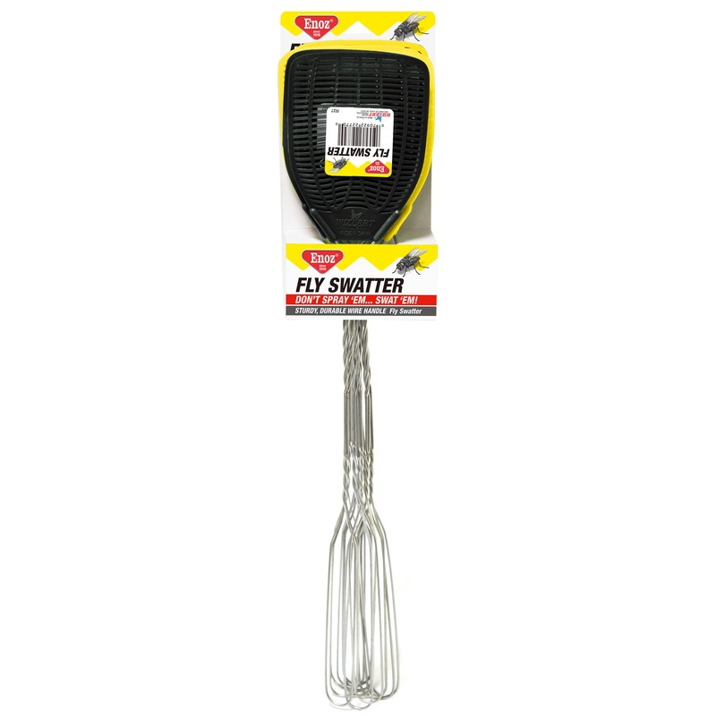 Willert R37.24 Enoz Assorted Colors Plastic Mesh Head Fly Swatter (Pack of 48) gallery