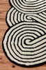 Rissa - Black & White, Hand-Tufted 100% Wool Area Rug, 5x8, 6x9, 8x10, 8x12,9x12 gallery