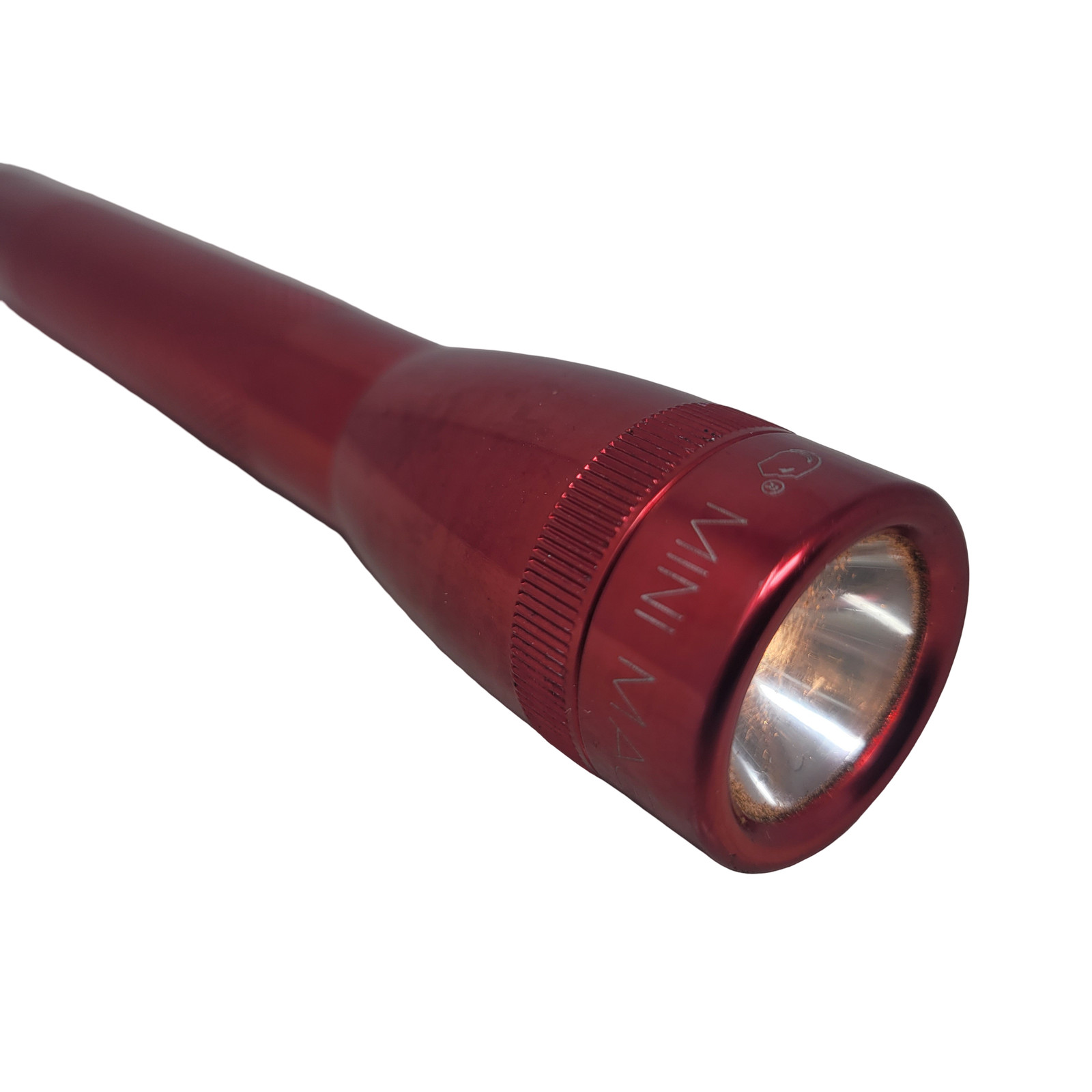 Vtg Maglite Mini AA Red Incandescent Flashlight Compact Durable Work Light gallery
