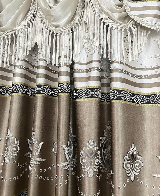 Harmony Horizon. Jacquard Window Curtain Panel Drape with Attached Fancy gallery