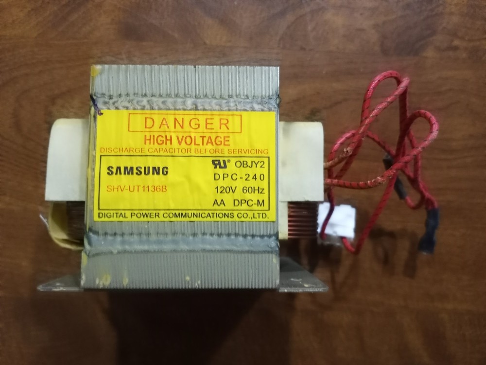 Samsung Microwave Model MS14K6000AS Transformer SHV-UT11-36B