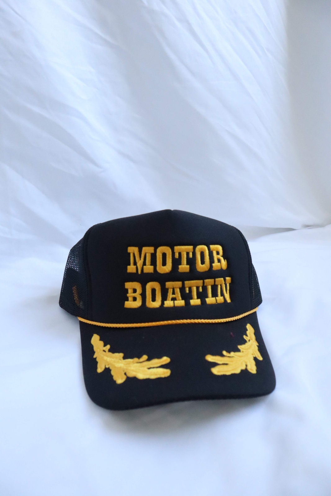 Embroidered 'Motor Boatin' Hat, Unisex, Adult gallery