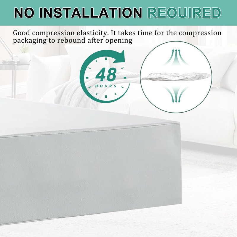 Extra Thickness 5 Layer Couch Cushion Replacement, 24"X27"X6" Sofa Cushions Repl gallery