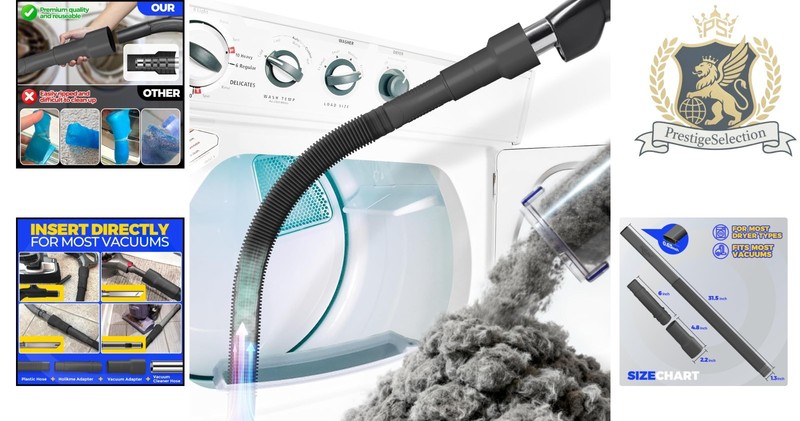 Versatile Lint Vacuum Cleaner Attachment - Protect Your Home from Dryer Fires gallery