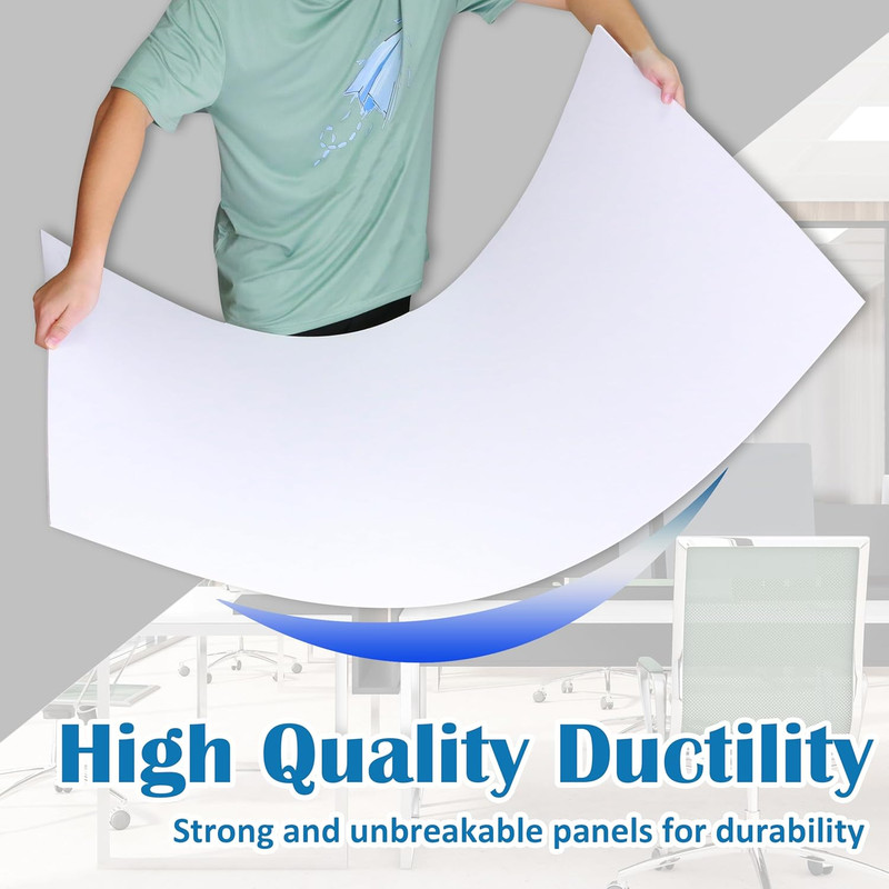 10-Pack 2x4 Ft Smooth White PVC Ceiling Tiles, Waterproof & Fire-Rated gallery