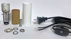 Lamp kit E-26 3″ medium-based socket-8′ black cord w/ line switch TD-401/TR-232