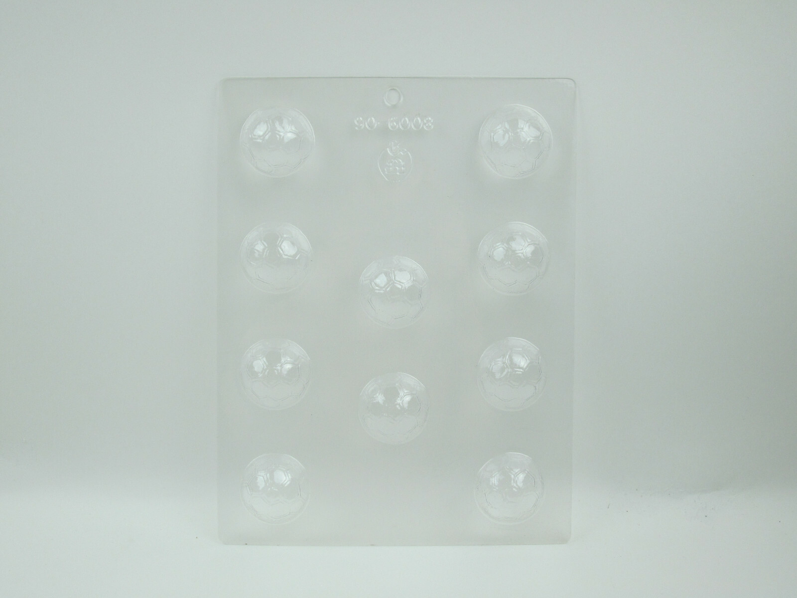 Candy Mold Ten Soccer Ball Shapes Clear Plastic CK Products 90-6008 gallery