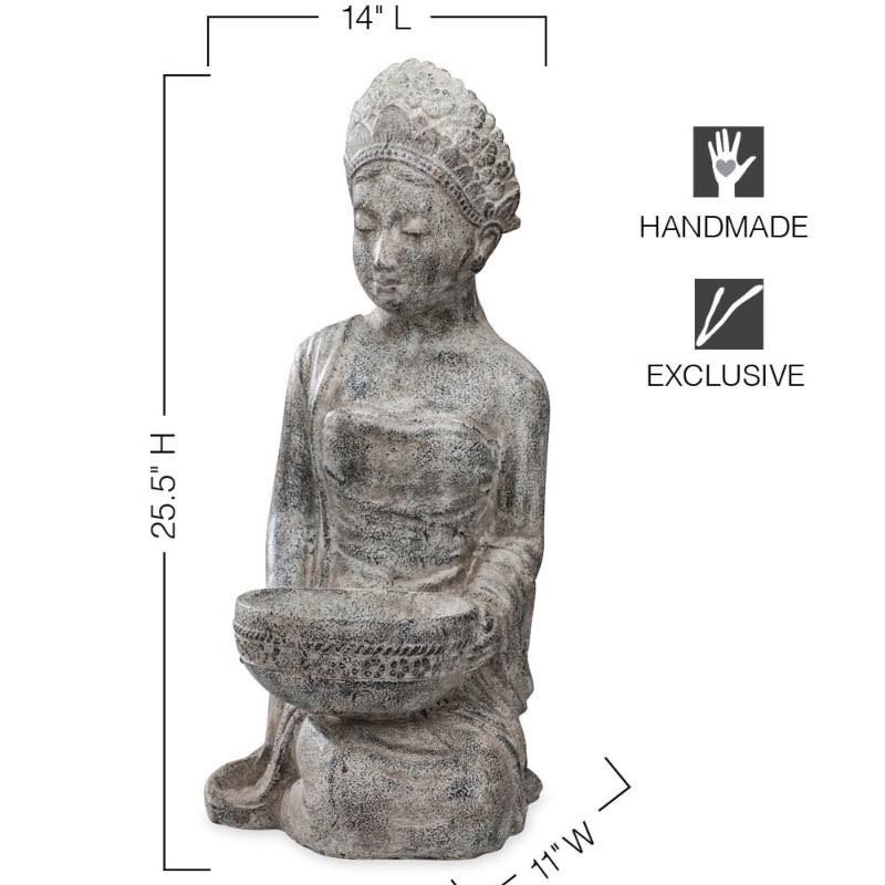 Garden Statue & Bird Bath–Handcrafted Spiritual Garden Décor with Elegant Design gallery
