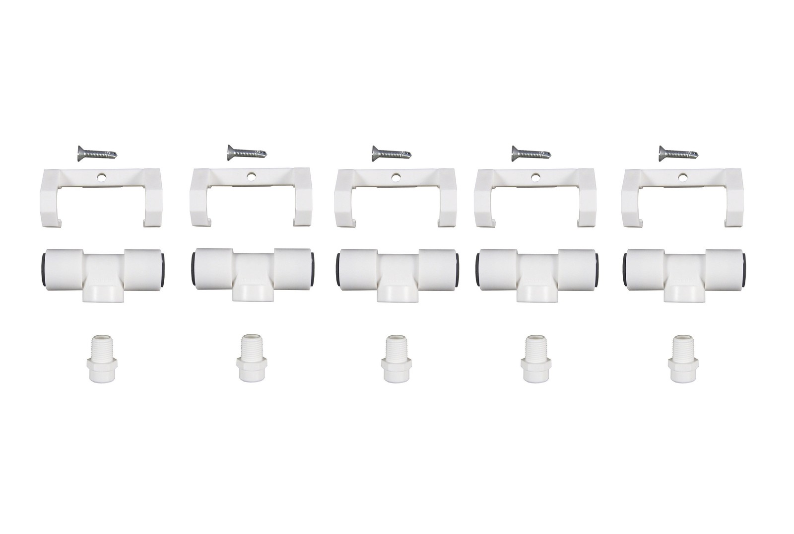 Misting Nozzle Tee Assembly 3/8" Push-in with Poly Filter 1GPH 5 Pack gallery